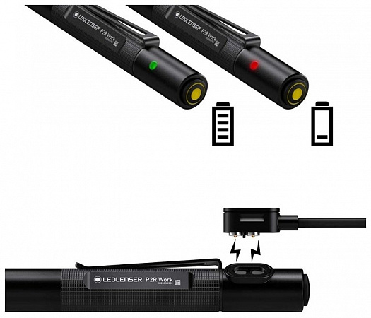 Светодиодный фонарь Ledlenser P2R Work аккумуляторный - фото Led Lenser (Лед Ленсер)
